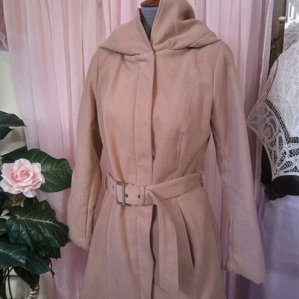 Hooded, Belted, Warm, Jacket